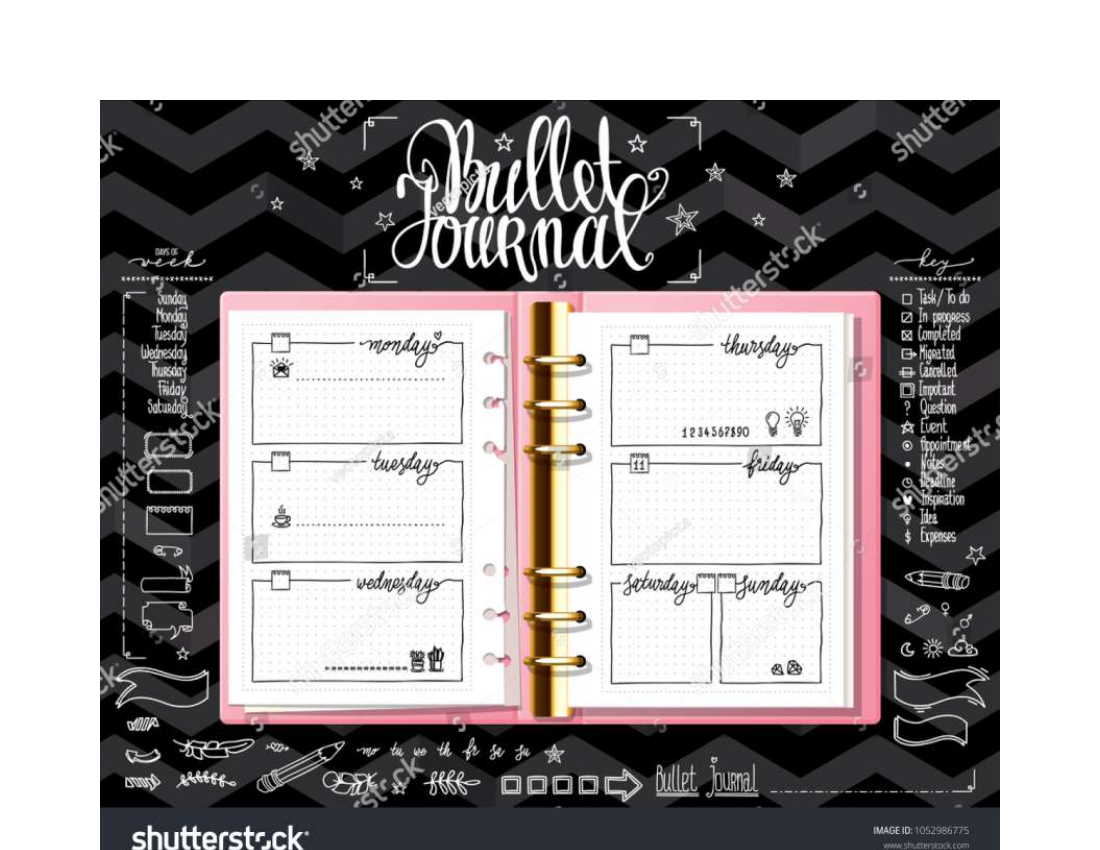 Template Bulle Journal Example