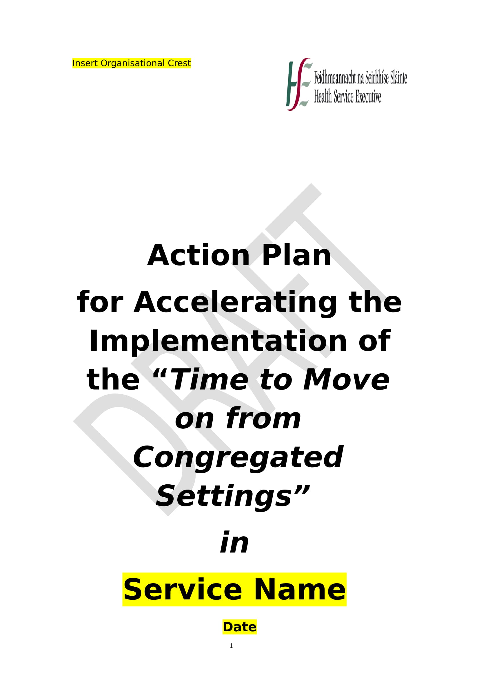 template for project action plan example 01