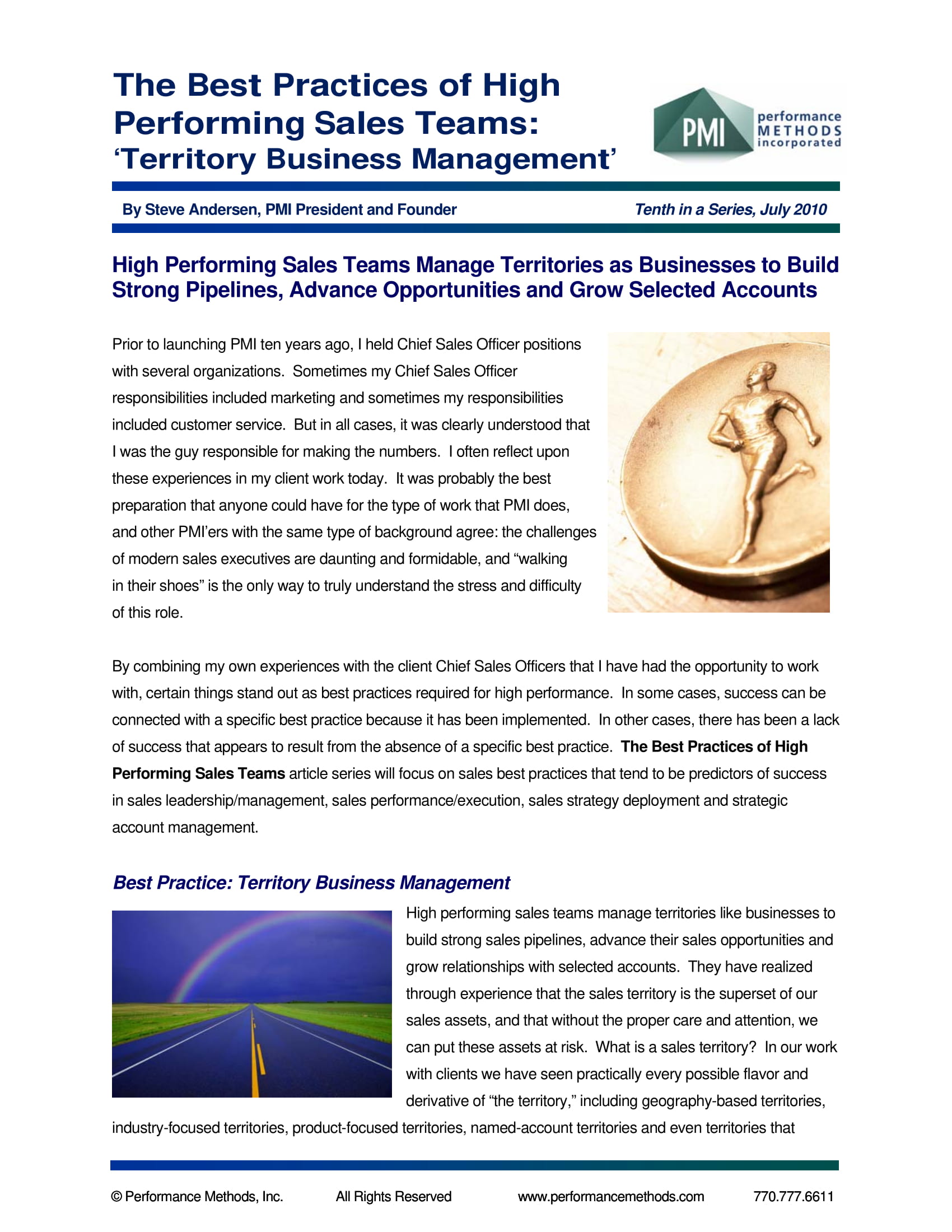 territory business management and sales plan example 1