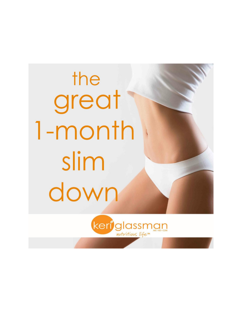 the great 1 month slim down meal plan example