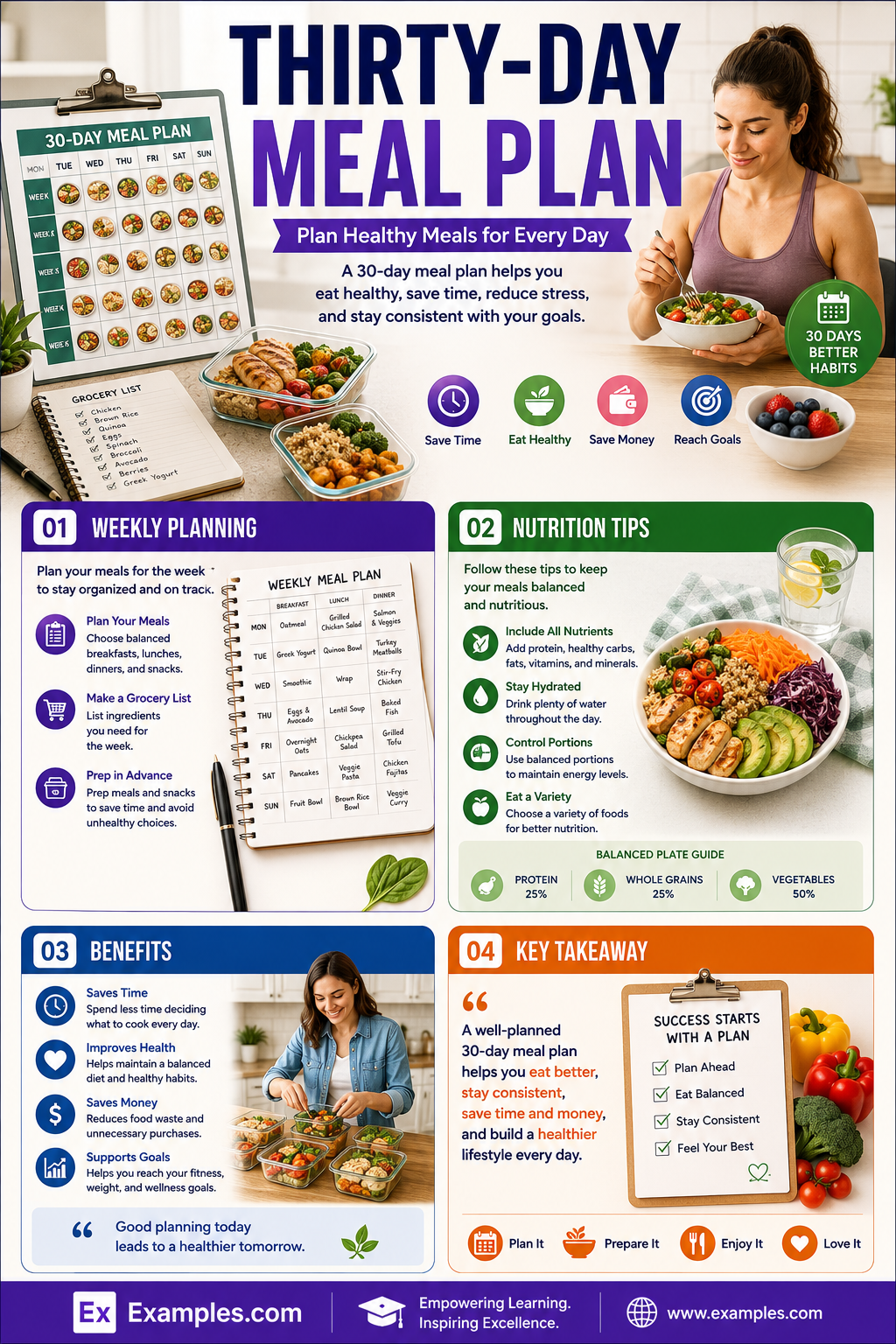 9+ 30-Day Meal Plan Examples to Download