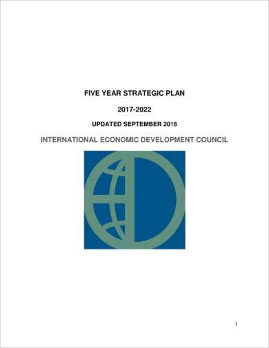 Five-Year Strategic Plan - 9+ Examples, Format, Pdf | Examples