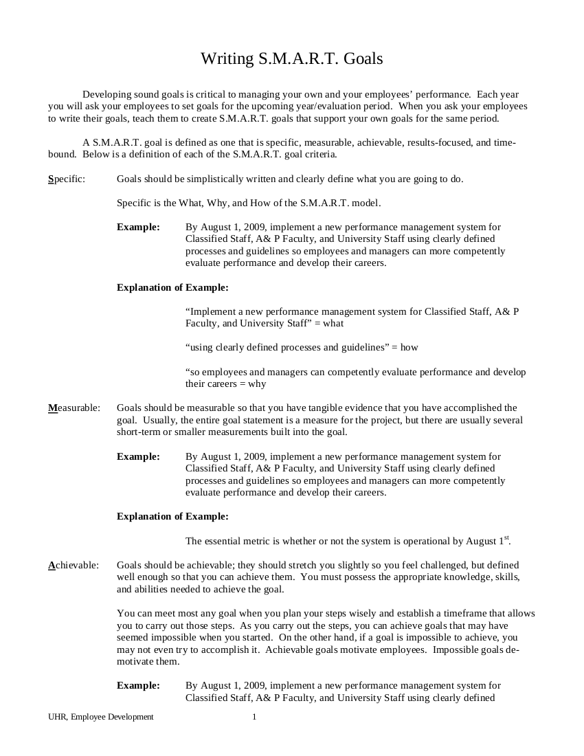 essay on goal setting for students