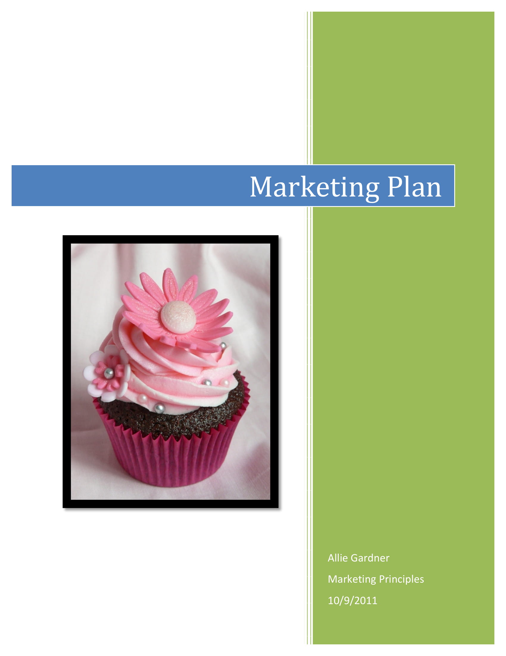 cupcake business plan pdf