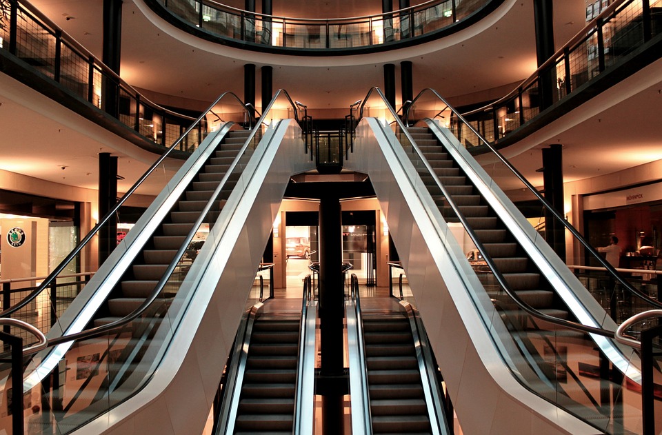 escalator mall business