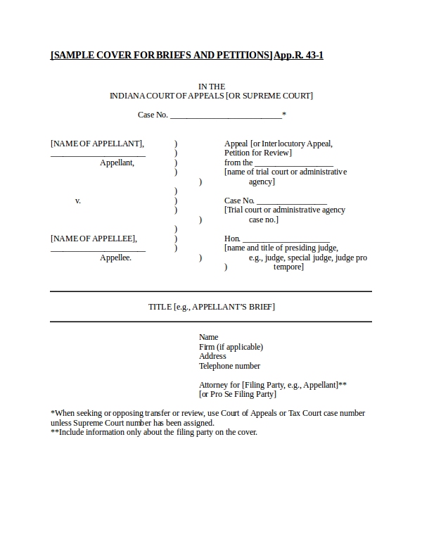 9+ Legal Brief Templates - DOC, PDF | Examples
