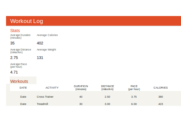 5 Workout Log Excel Examples Examples