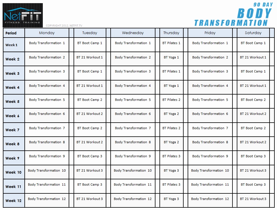 Body For Life Workout Sheet Infoupdate Wallpaper Images