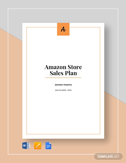 Amazon Store Sales Plan Template