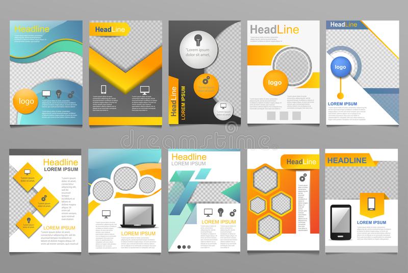 annual business report vector design