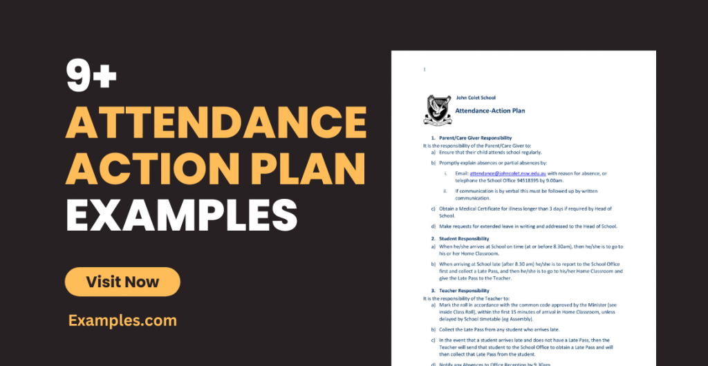 Attendance Action Plan Examples