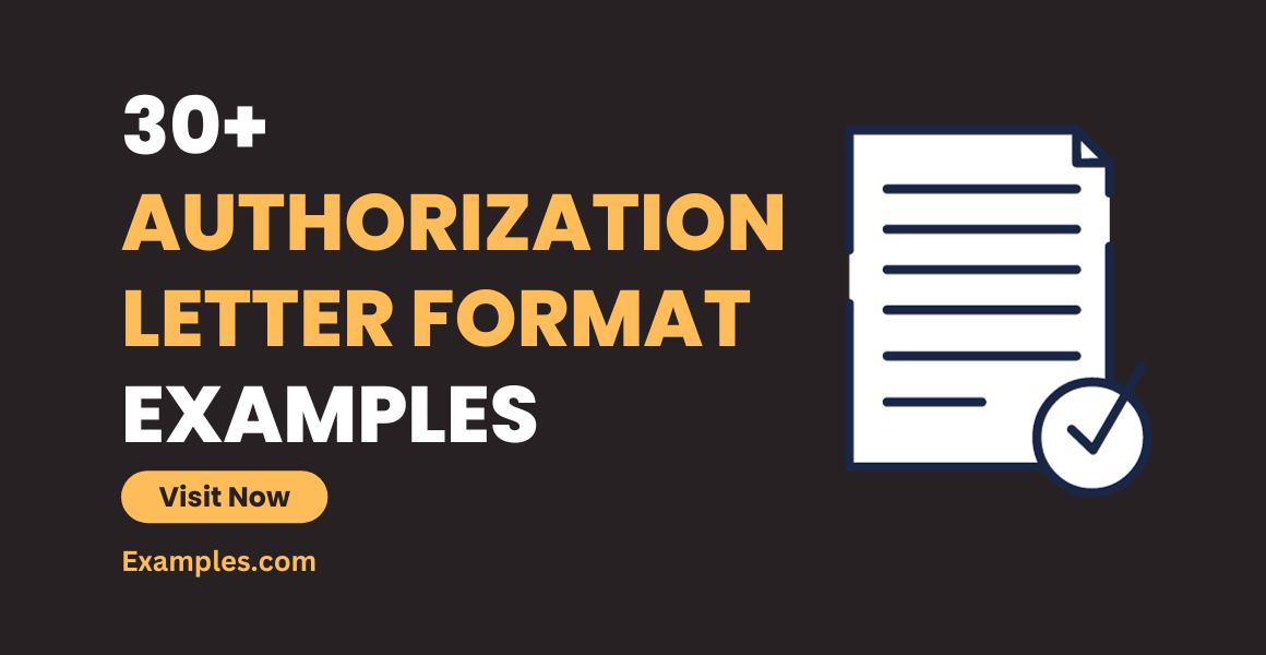 Authorization Letter Format Examples