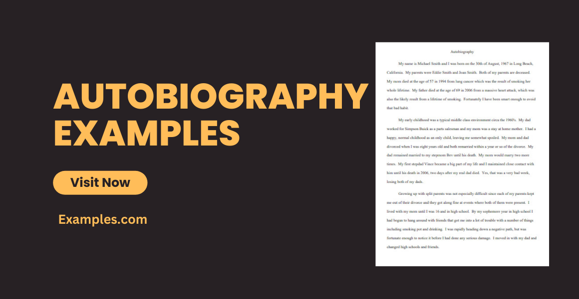 Autobiography Examples