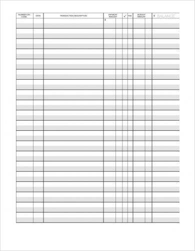 blank checkbook register example1