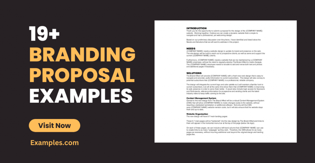 Branding Proposal Examples