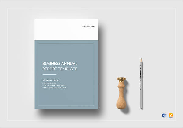 business annual report design example