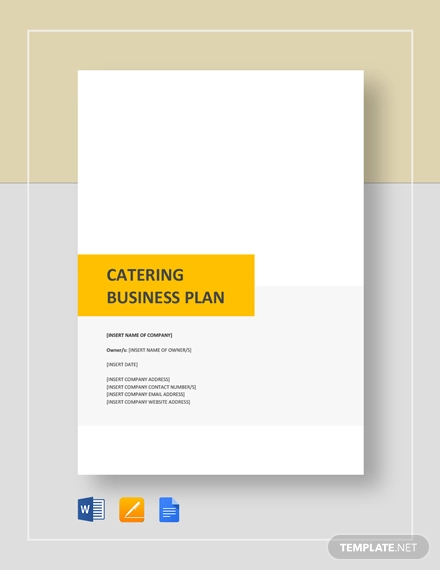 business plan for catering pdf