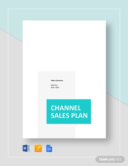 Channel Sales Plan Template