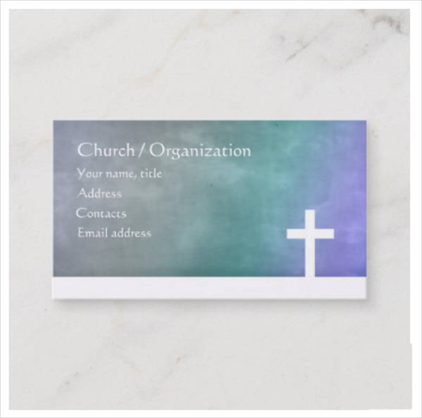 christianity religious blue gradient cross email signature example