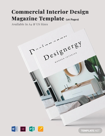 Commercial Interior Design Magazine Template