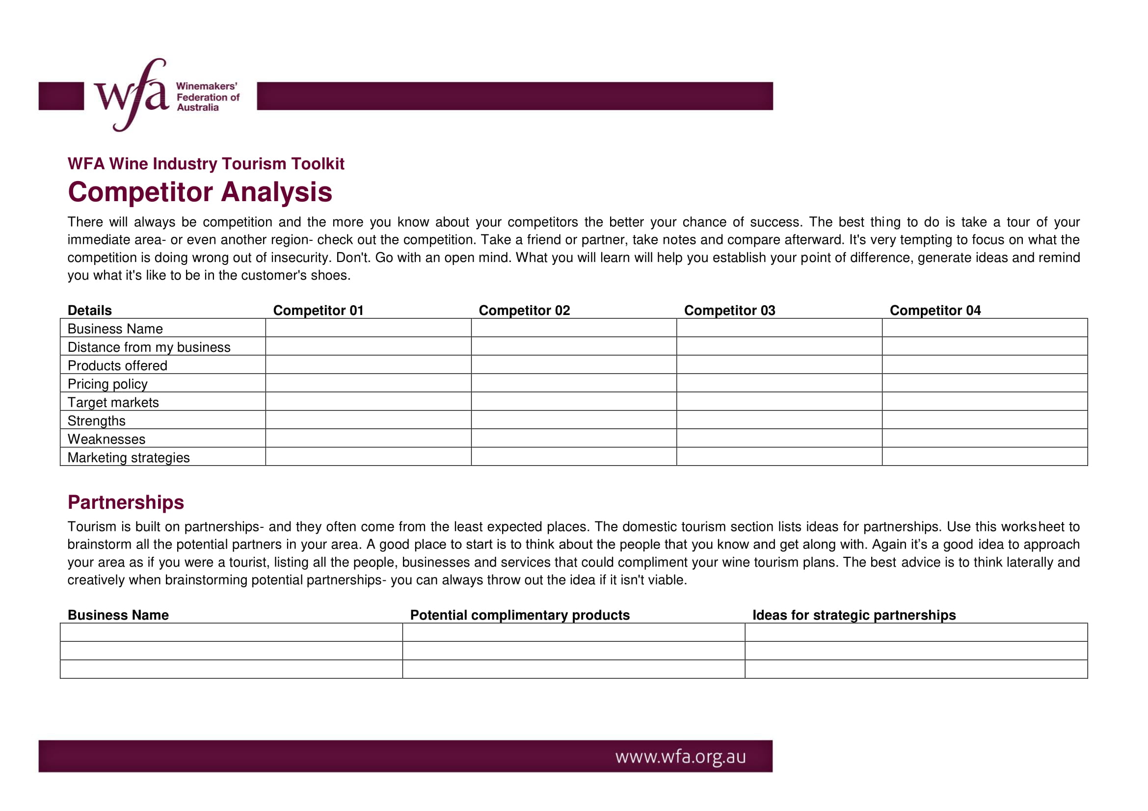 Competitor Analysis Reporting and Presentation Toolkit Example 1