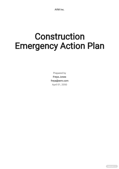 Emergency Action Plan - 26+ Examples, Format, Google Docs, Word, Pages, Pdf