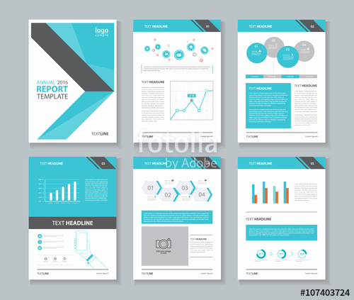 creative annual report layout