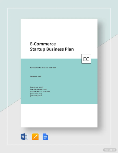 e commerce start up business plan template