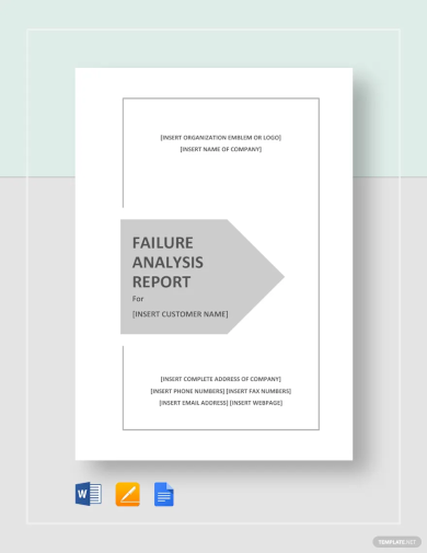 failure analysis report template