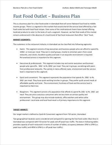 business plan examples for students about food pdf philippines