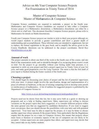 Final Year Project Proposal - 13+ Examples, Format, Pdf