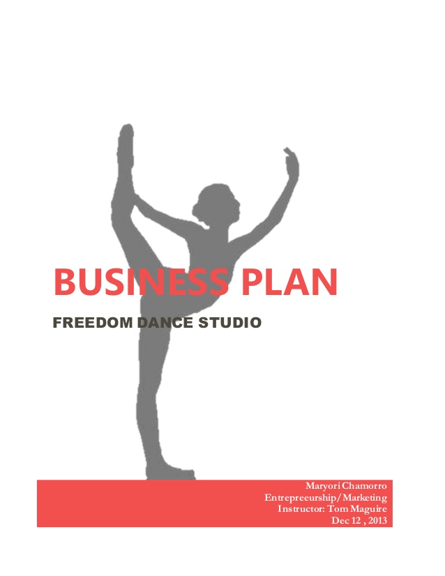 dance studio start up business plan