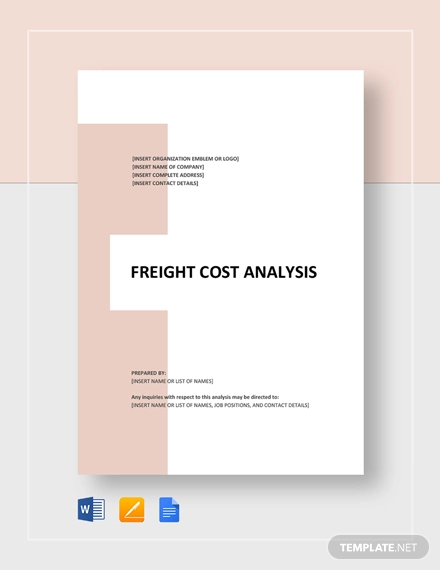 freight cost analysis