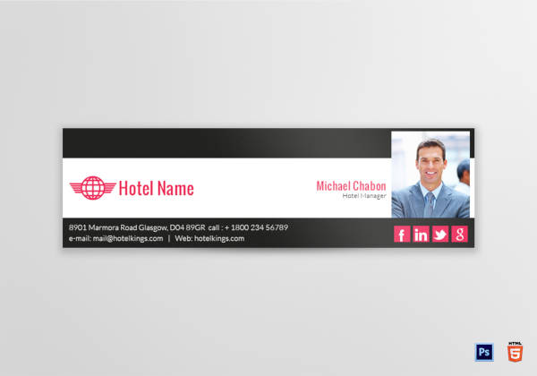 Hotel Email Signature Template