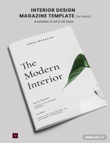 Interior Design Magazine Template