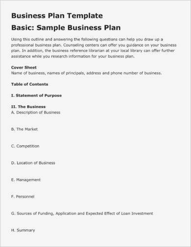 Investment Business Plan Example