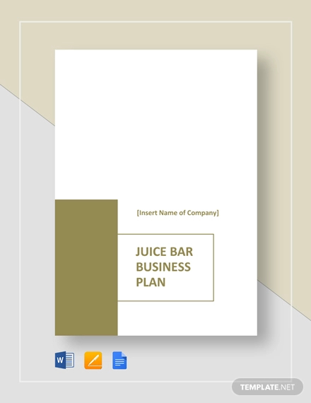 Juice Bar Business Plan 10 Examples Format Pdf Examples 8673