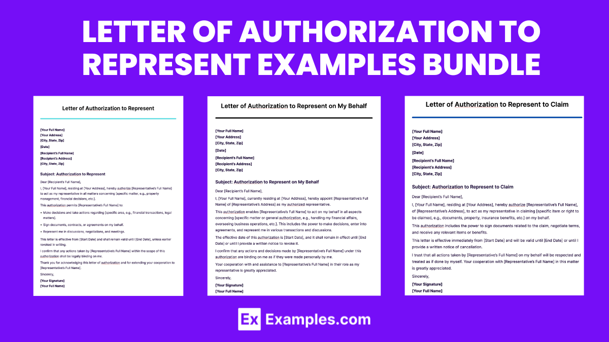 letter of authorization to represent examples bundles