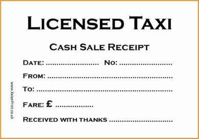 licensed taxi receipt example1