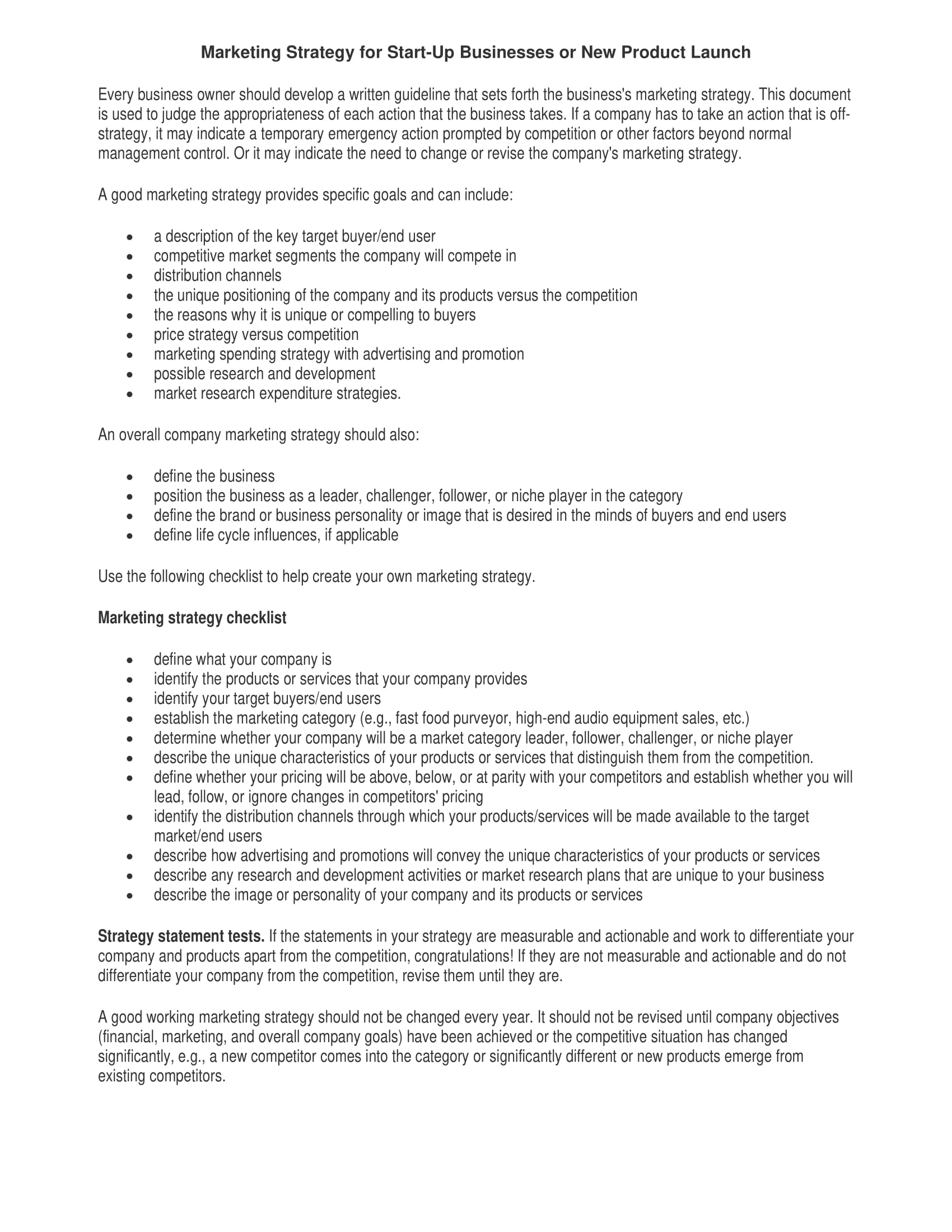 Business Plan For Product Launch