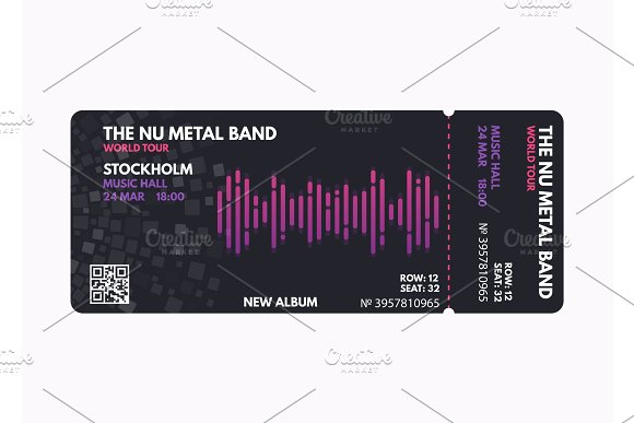 Music Concert Ticket