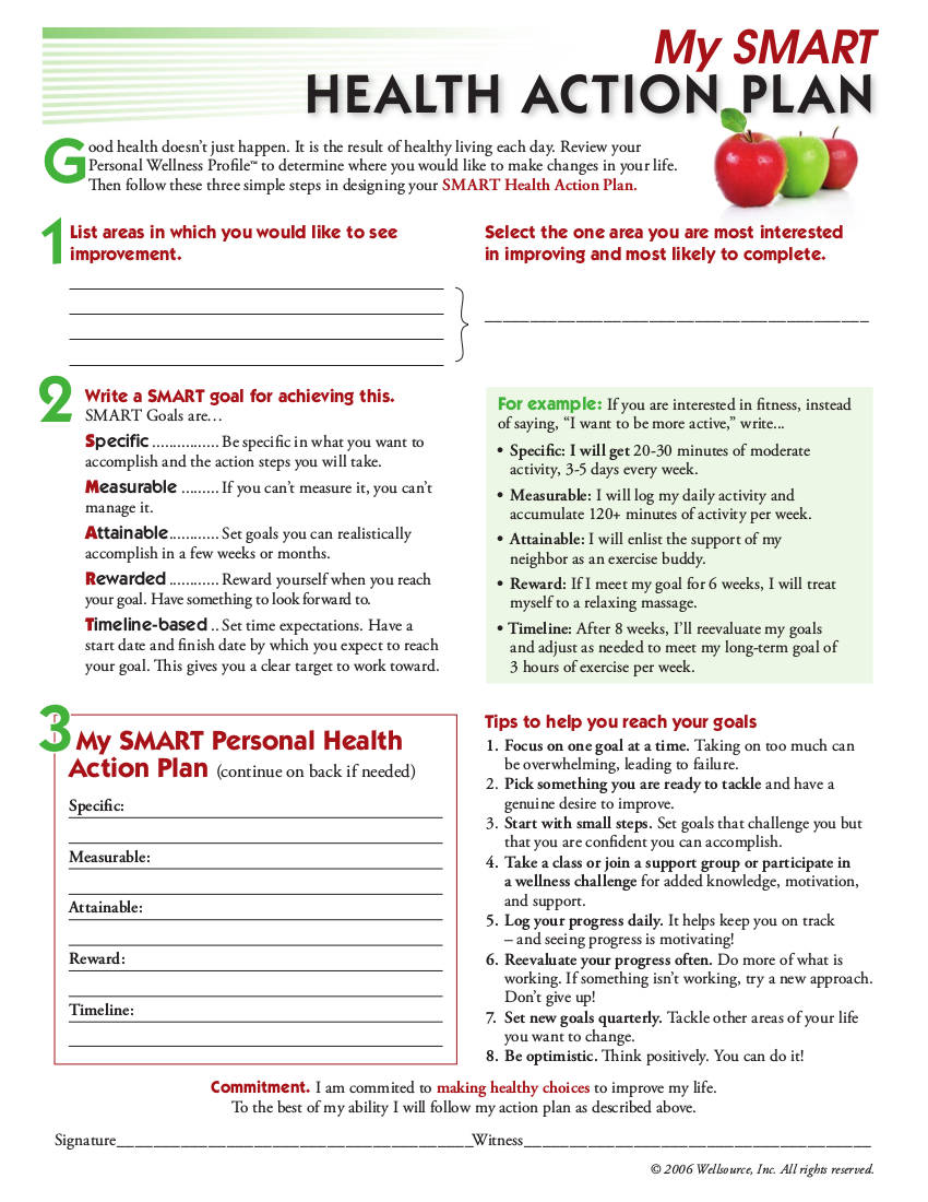 personal health action plan