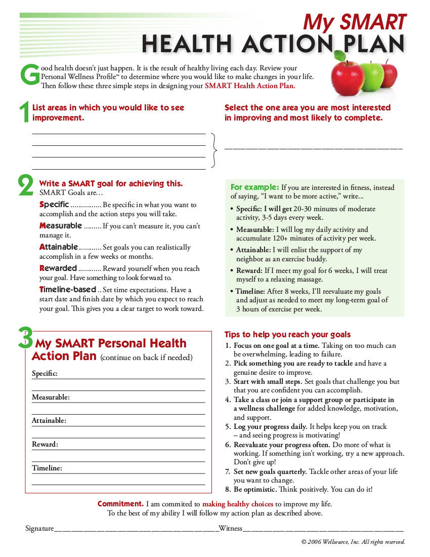 personal health plan essay