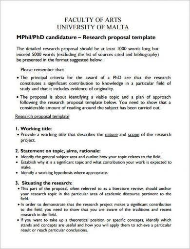 Phd research proposal in finance