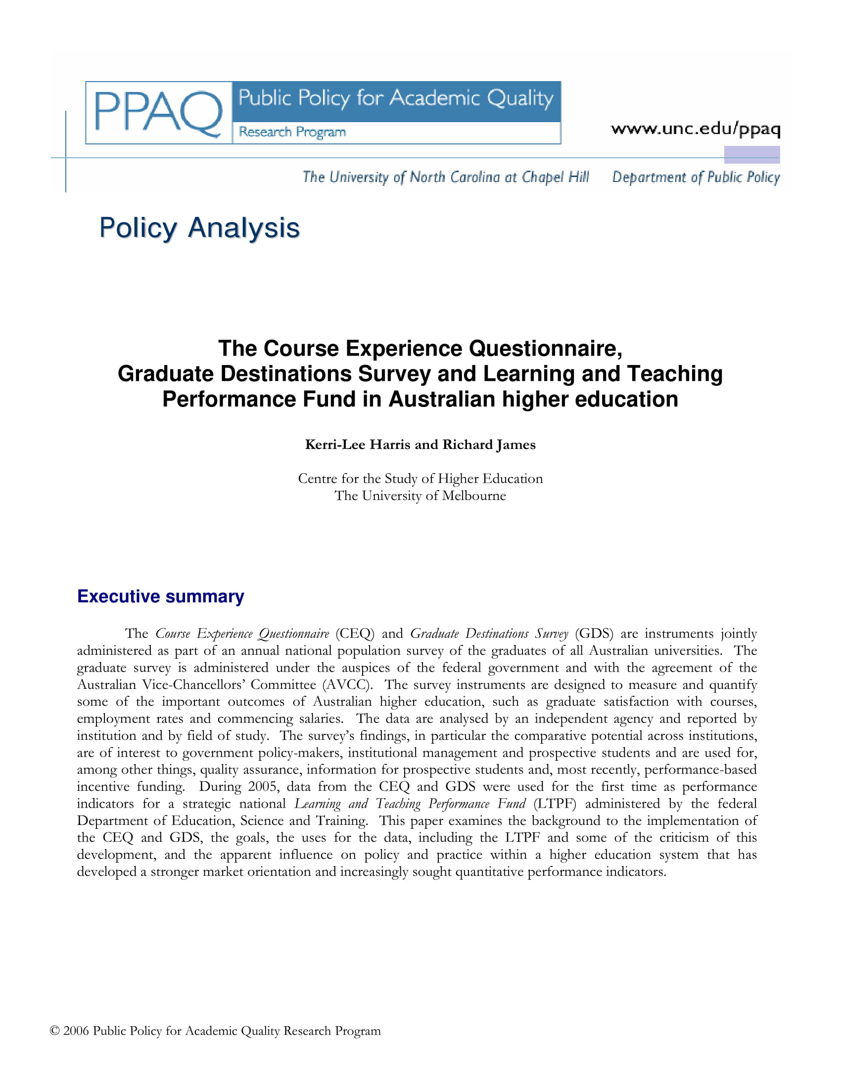 Analysing Policy