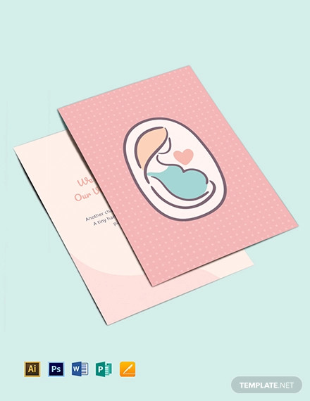 Pregnancy Announcement Card Example