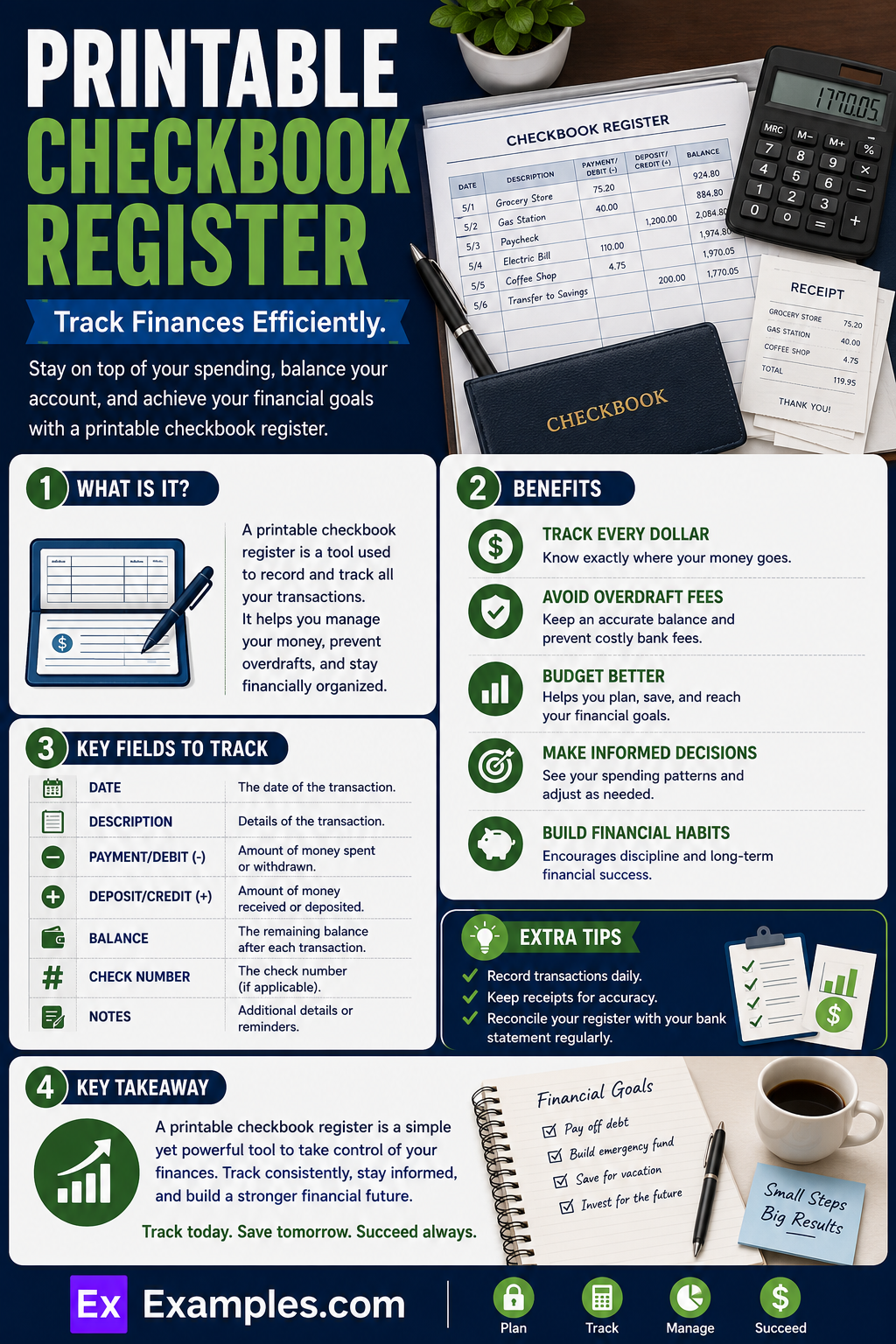8+ Printable Checkbook Register Examples to Download