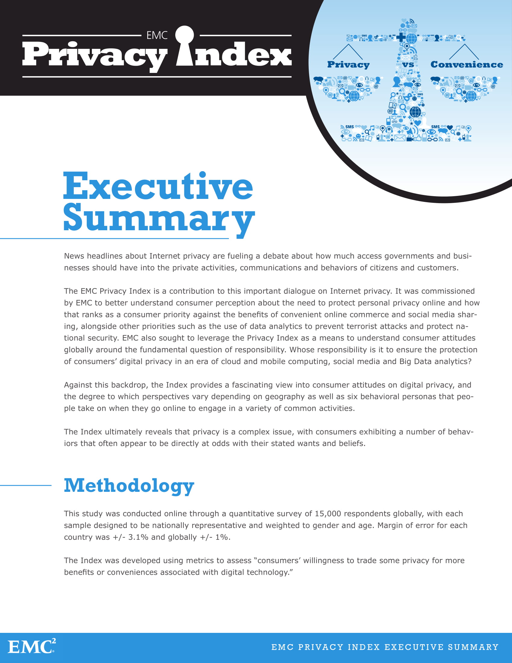 Privacy Index Executive Summary Example