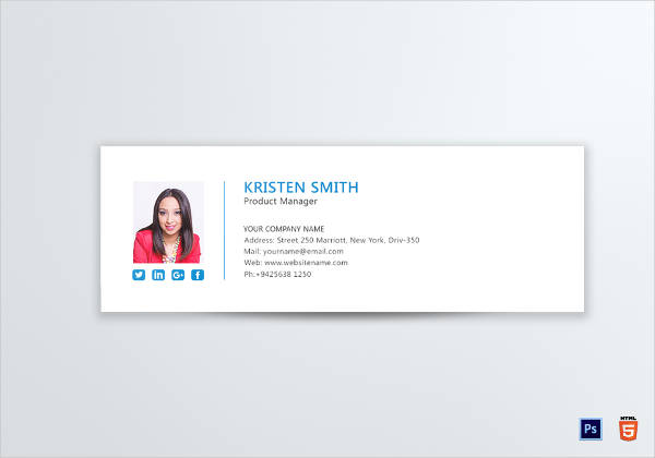 Professional Product Manager Email Signature Template