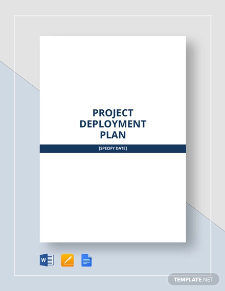 Project Deployment Plan Template